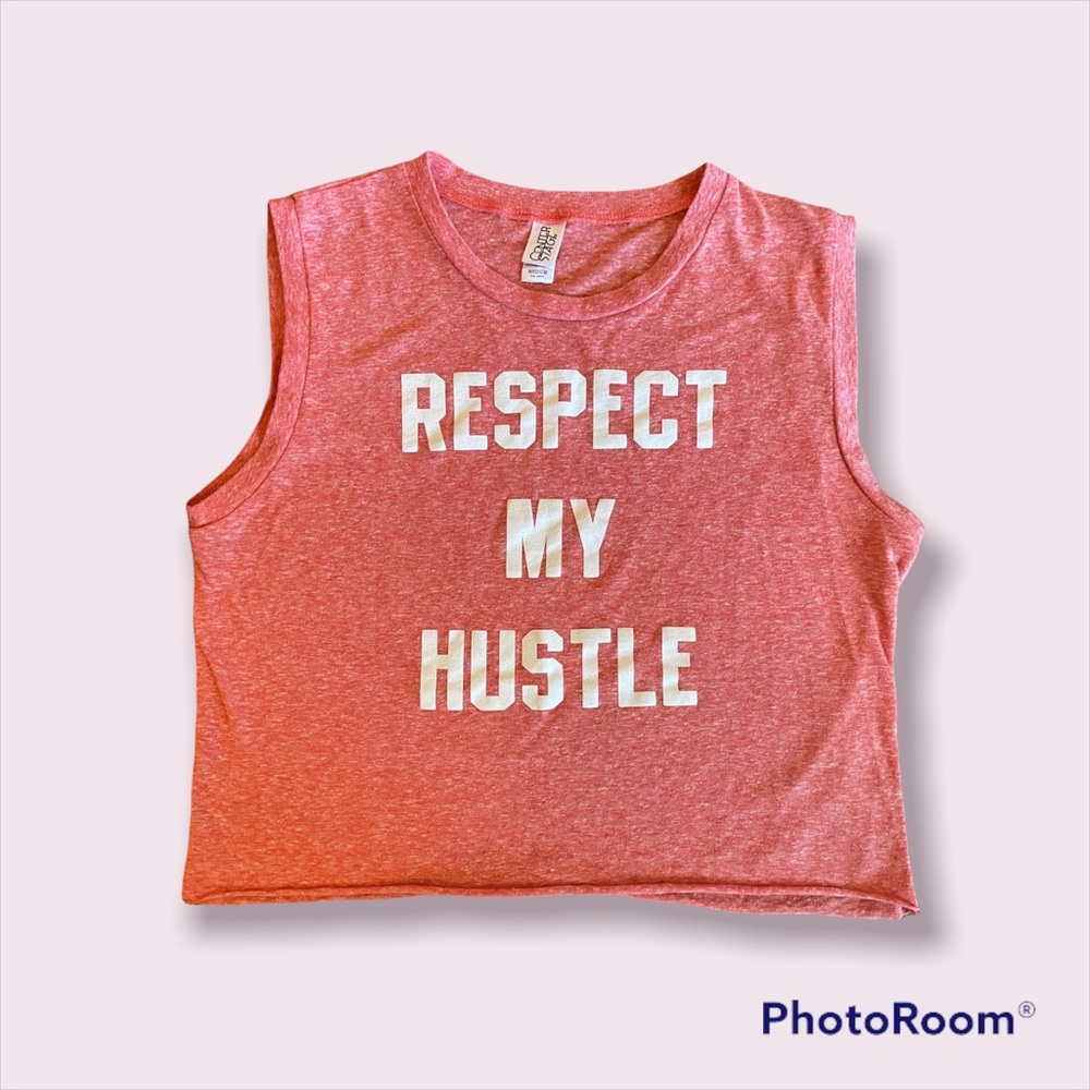 Fitness apparel workout crop tank med heather red soft CrossFit bra tops